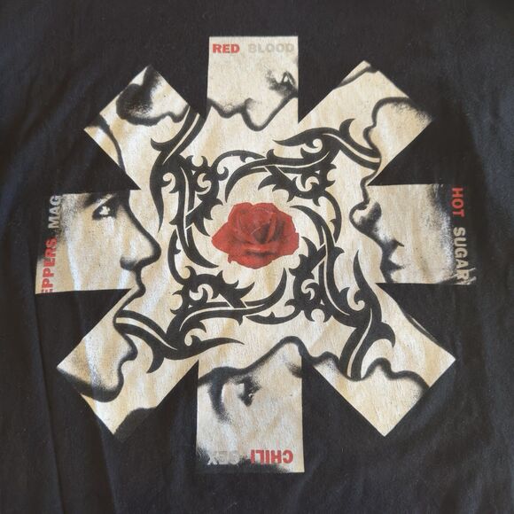 Red Hot Chili Peppers Red Blood Sugar Sex Magik T-Shirt 2XL Black Band Tee - Picture 3 of 6